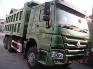 HOWO Green Dump Truck, 6x4 Rigid รถดัมพ์มือสองที่ใช้ในการขุด ZZ3257N3847A