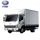 JIEFANG FAW Tiger Heavy Duty รถยนต์เพื่อการพาณิชย์, 4 * 2 Diesel Cargo Van Truck Truck