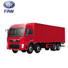FAW J5P 8X4 รถบรรทุกหนักสำหรับการขนส่งอุตสาหกรรมขนส่งสีแดง