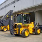 สีเหลือง WZ30-25 XCMG Tractor พร้อมกับ Front End Loader / Mini Backhoe Loader 1CBM 25.5T