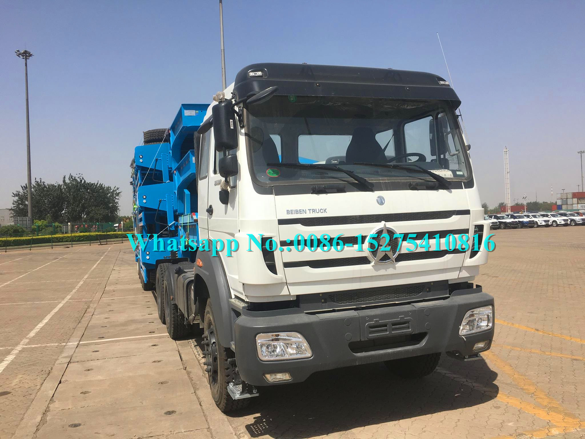 ยี่ห้อ Beiben 380hp 6x6 Prime Mover Truck Off Road Type สำหรับ RWANDA UGANDA KENYA