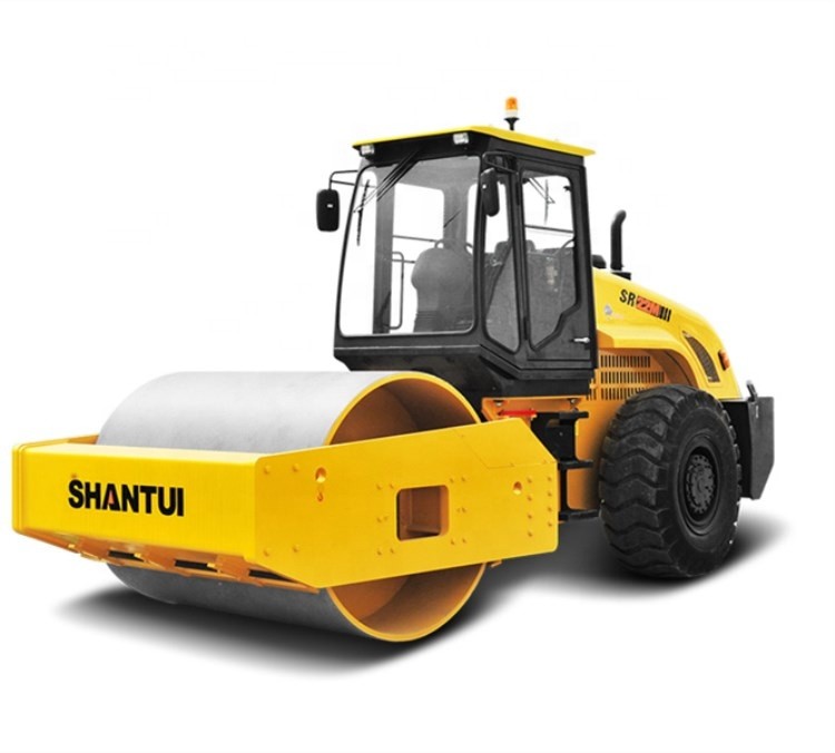 เครื่องจักรก่อสร้างถนน Shantui สีเหลือง 22 ตัน SR22MA One Drum 120Kw