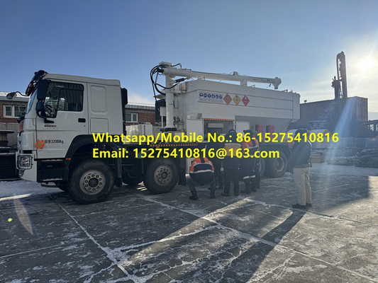 คุ้มค่าดีตามความต้องการ HOWO 15/20/25T BCLH-15 ระเบิดแอมโมเนียมเม็ดผสมบนสถานที่ ANFO รถบรรทุกเอมูลชั่น ระเบิดเคลื่อนที่
