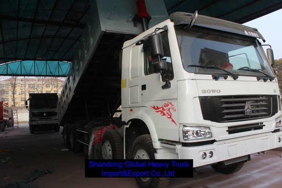 รถบรรทุก Sinotruck 40-60ton HOWO 8X4 371HP 375HP 380HP รถบรรทุกดีเซล รถบรรทุก