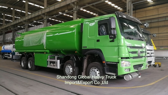 Sinotruk HOWO 8*4 รถบรรทุกถังน้ํามัน 12 ล้อ รถบรรทุกน้ํามัน 30000L รถบรรทุกกระจาย