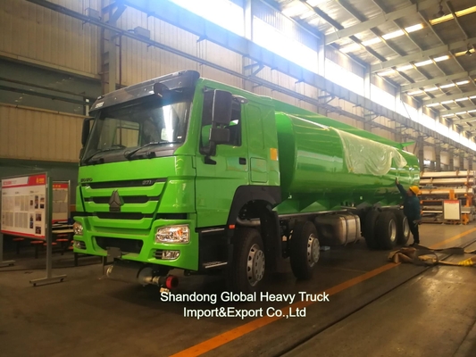 Sinotruk HOWO 8*4 รถบรรทุกถังน้ํามัน 12 ล้อ รถบรรทุกน้ํามัน 30000L รถบรรทุกกระจาย