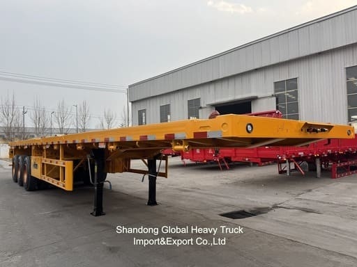 20FT/40FT/45FT 2/3/4 แอ็กเซล คอนเทนเนอร์ / คาร์โก้ แฟลตเบด / แพลตฟอร์ม / แฟลตเดค เซมิลิคาร์ค รีลเลอร์