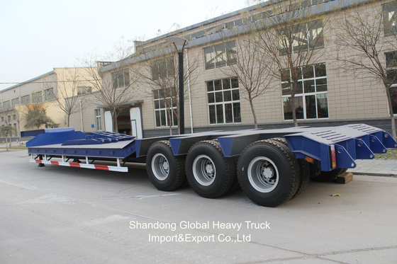 3 แอ็กซ์ 40 ตัน 13.45m Wabco BPW แอ็กซ์ สะพายอากาศ แผ่นเรียบ Semi-trailer