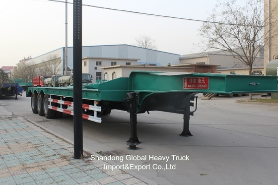จีนผลิตใหม่ 3 แอ็กซ์ 20FT 40FT คอนเทนเนอร์ trailer คันตู้ flatbed