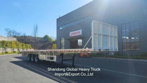 20FT/40FT/45FT 2/3/4 แอ็กเซล คอนเทนเนอร์ / คาร์โก้ แฟลตเบด / แพลตฟอร์ม / แฟลตเดค เซมิลิคาร์ค รีลเลอร์