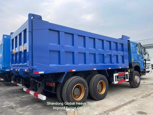 รถบรรทุกหนักมือใหม่ HOWO 371HP 400HP 6X4 8X4 รถบรรทุกขนส่ง