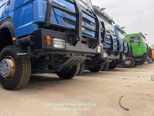 รถบรรทุกหนักมือใหม่ HOWO 371HP 400HP 6X4 8X4 รถบรรทุกขนส่ง