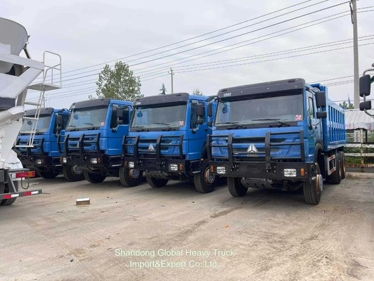 รถบรรทุกหนักมือใหม่ HOWO 371HP 400HP 6X4 8X4 รถบรรทุกขนส่ง