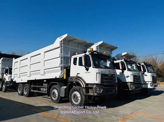 Sinotruck Howo 50ton รถขนของ 8x4 375hp Euro2 งานหนัก รถขนของใหม่และมือสอง
