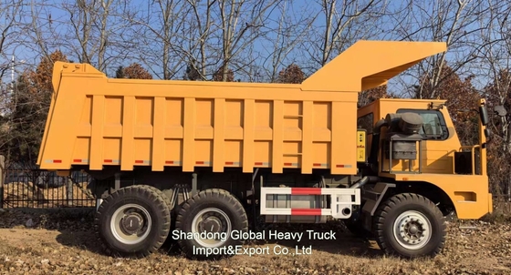 รถบรรทุกขุดเหมืองทองใหม่ขนาด 42 ตัน 6*4 375HP รถบรรทุกขุดเหมือง TL855B Nowa Gold Mine