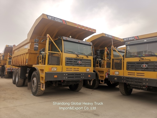 รถบรรทุกขุดเหมืองทองใหม่ขนาด 42 ตัน 6*4 375HP รถบรรทุกขุดเหมือง TL855B Nowa Gold Mine
