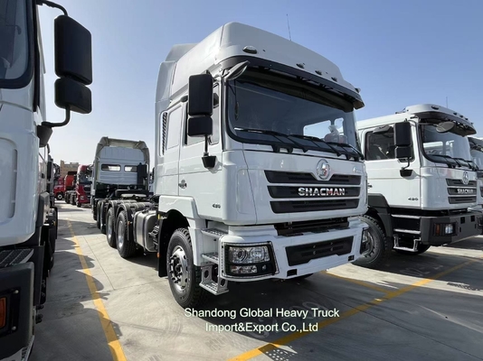 Shacman รถขนของถัง หัวตรา รถขนของถังมือสอง Shacman F3000 X3000 6X4 371HP