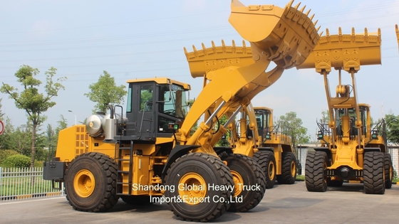 ใช้ใหม่ Zl958 OEM สถานที่ก่อสร้างแทรกเตอร์ไฮดรอลิกภาระหนัก 4 Wd มินิล้อหน้า Loader