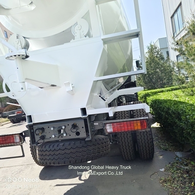 เครื่องผสม 10 ล้อ HOWO 6X4 8cbm 9cbm 371HP รถบรรทุกผสมคอนกรีต
