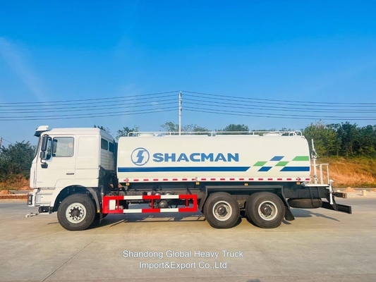 รถบรรทุกน้ํา Shacman รถบรรทุกน้ํา 20m3 F2000 6×4 รถกระจายน้ํา