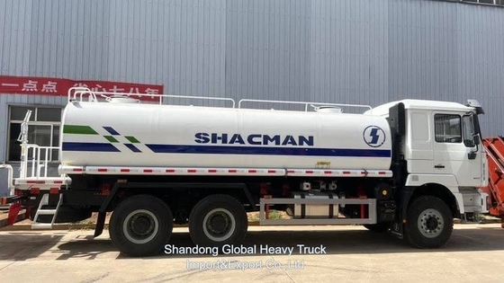 รถบรรทุกน้ํา Shacman รถบรรทุกน้ํา 20m3 F2000 6×4 รถกระจายน้ํา