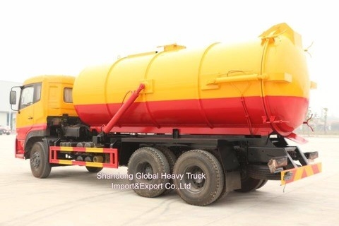 ราคาดี Dongfeng รถยนต์ 6*4 ถังดูดน้ําเสีย ถังระบายน้ําเสีย