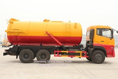 ราคาดี Dongfeng รถยนต์ 6*4 ถังดูดน้ําเสีย ถังระบายน้ําเสีย