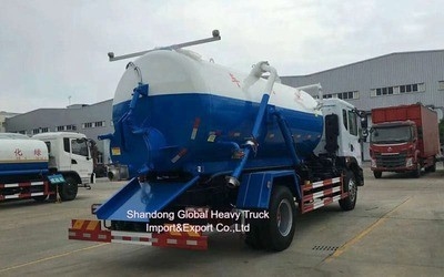 Dongfeng 4cbm 4*2 รถบรรทุกดูดน้ําเสีย รถบรรทุกดูดน้ําเสีย รถบรรทุกน้ําเสีย