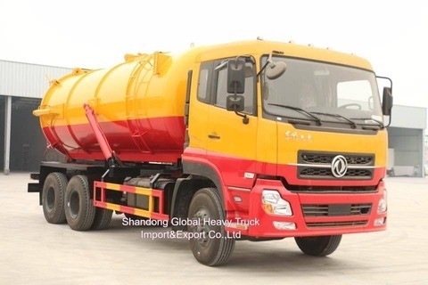ทองเฟง 6*4 สภาพดี 290HP รถบรรทุกน้ําเสียดูดระบายน้ําเสียดูดน้ําเสีย