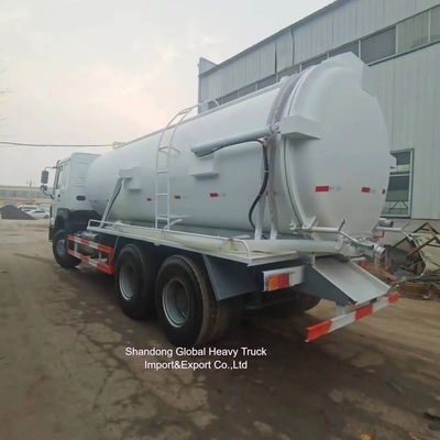 HOWO 10000L รถบรรทุกระบายน้ําอากาศ ถังระบายน้ําอากาศ ถังล้างระบายน้ําอากาศ ถังดูด
