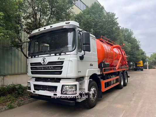 Shacman F3000 6X4 รถดูดน้ําเสีย 20 เมตรคิวบิค ปริมาณ 300 HP