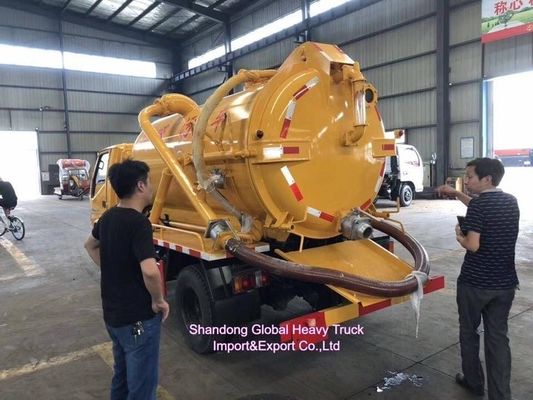 Dongfeng HOWO 4×2 รถบรรทุกดูดน้ําเสีย ขนาด 12m3 และเครื่องยนต์ 190HP สําหรับการกําจัด sludge อย่างมีประสิทธิภาพ
