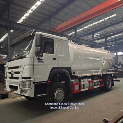 รถบรรทุกดูดน้ําเสีย HOWO ใหม่ 12000 ลิตร รถบรรทุกระบายอากาศ