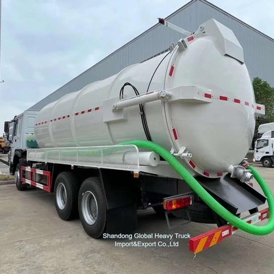 Sinotruk HOWO 6X4 20cbm รถบรรทุกถังดูดน้ําเสีย