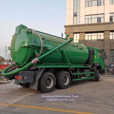 Sinotruk 371HP 18000L เครื่องดูดระบายน้ําเสียระบายระบายระบายระบายระบายระบายระบายระบายระบายระบายน้ํา