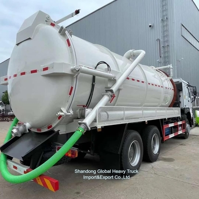 Sinotruk HOWO 6X4 20cbm รถบรรทุกถังดูดน้ําเสีย