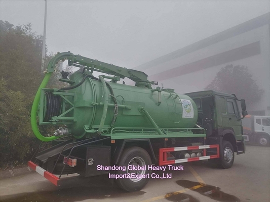 Sinotruk 371HP 18000L เครื่องดูดระบายน้ําเสียระบายระบายระบายระบายระบายระบายระบายระบายระบายระบายน้ํา