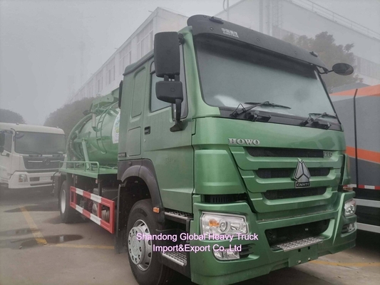 HOWO 20cbm 4*2 ขวาขับขี่ 266HP รถดูดน้ําเสีย