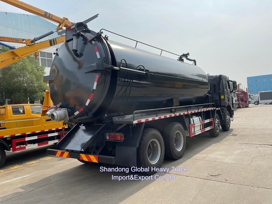 จีน โรงงานขายรถบรรทุกดูดน้ําเสีย 20cbm สําหรับความต้องการสุขอนามัยสิ่งแวดล้อม