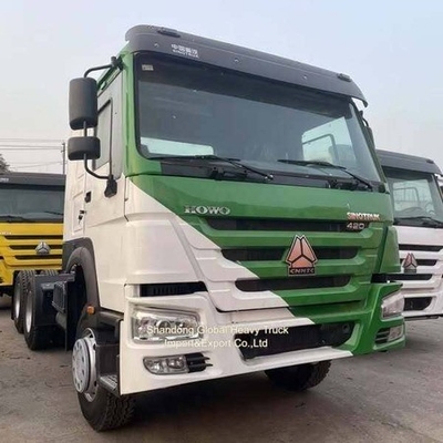 โฮโว 6x4 รถบรรทุกถังรถยนต์ใช้ Sinotruk LHD RHD ขับรถยนต์ระยะไกล รถบรรทุกหัว