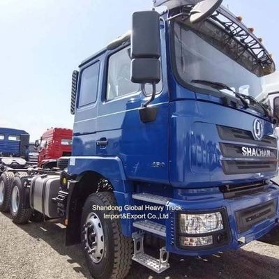 Shacman 6X4 รถบรรทุก 371HP Prime Mover กับยาง 12.00R20 สําหรับสินค้าหนัก