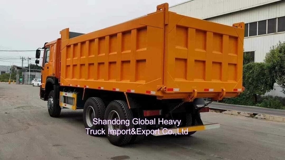 Sinotruk มือสอง ขนส่งทราย ภาระหนัก ดัมเปอร์ใช้ Hohan A7 400HP 6 * 4 ทิมเปอร์ Dump Truck