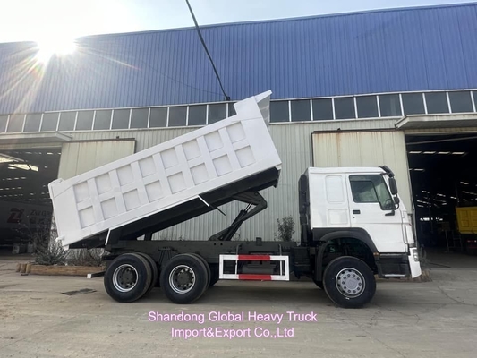 โรงงานขายตรง ขายมือสอง / ใหม่ HOWO รถบรรทุกขยะ 6 * 4 Sinotruk 340HP / 380HP / 400HP รถบรรทุกมินิเทปเปอร์