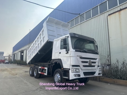 โรงงานขายตรง ขายมือสอง / ใหม่ HOWO รถบรรทุกขยะ 6 * 4 Sinotruk 340HP / 380HP / 400HP รถบรรทุกมินิเทปเปอร์