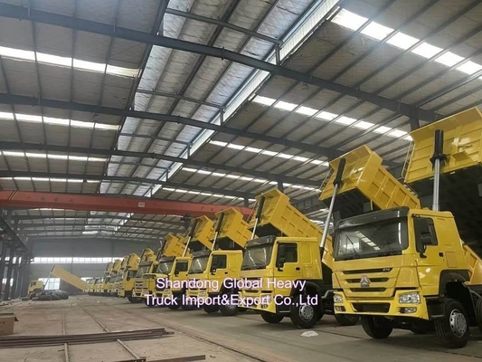 2024 Sinotruk ใหม่ 380HP 6 * 4 รถกระบะ HOWO รถกระบะในคลัง