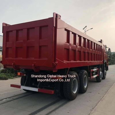 รถดั๊มพ์ Sinotruk HOWO 380 แรงม้า 8×4 พร้อมความสามารถในการบรรทุก 50 ตัน สำหรับการขนส่งวัสดุหนัก