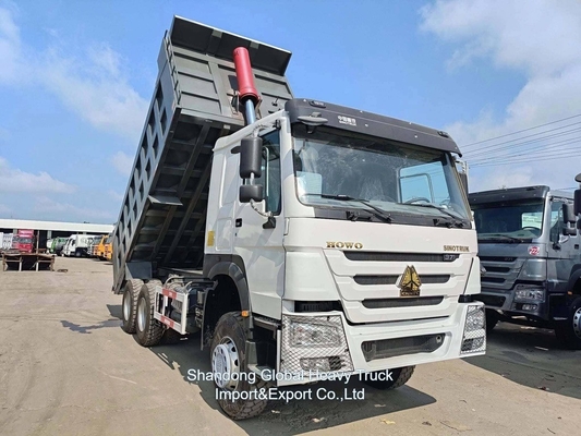 รถกระบะหนักมือสอง 6*4 375HP Sinotruk HOWO รถกระบะกระบะกระบะ