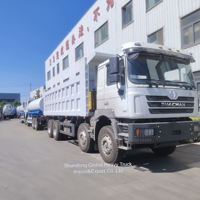 สภาพดี 8*4 10 ล้อ 380 แรงม้า เกียร์ธรรมดา รถดั้มพ์เหมืองดีเซล Euro3 Shacman F3000