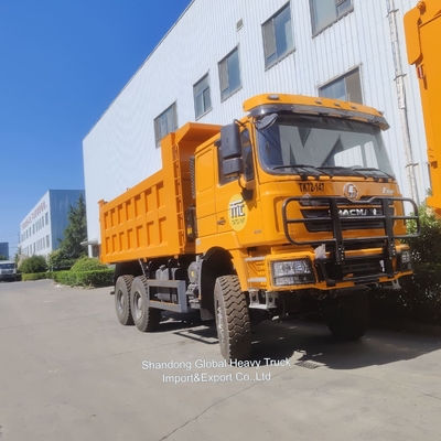 รถขุดเหมืองที่มีประสิทธิภาพสูง Shacman 371/380/400/430HP รถขุดขยะ Euro 2 สําหรับรถขุดเหมืองหนัก
