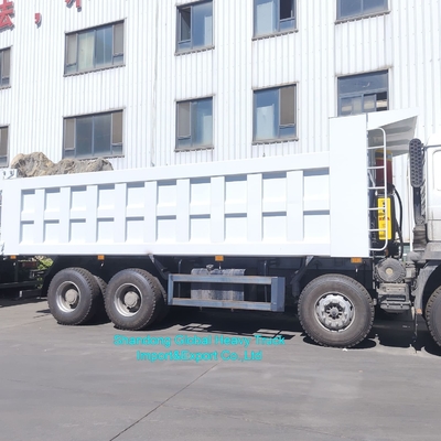 สภาพดี 8*4 10 ล้อ 380 แรงม้า เกียร์ธรรมดา รถดั้มพ์เหมืองดีเซล Euro3 Shacman F3000